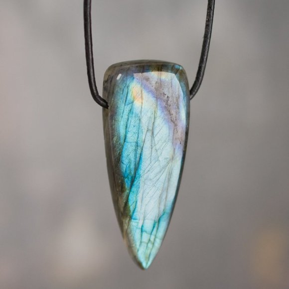 Labradorite Dagger Pendant – B - Picture 1 of 1